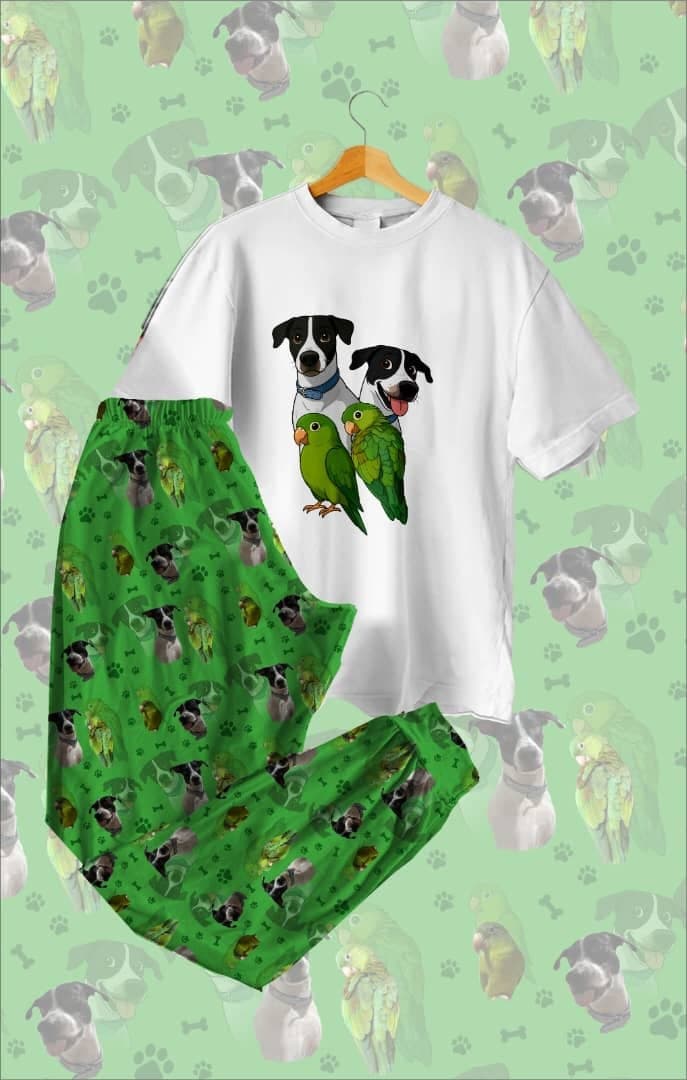 Pijama personalizada con foto de mascota, modelo 2